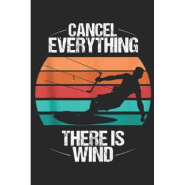 Imagem de Kitesurf Kiteboarder Vintage Kite Kitesurfing Kiteboarding Art: Lined Journal Notebook To Do Schedule, Medium 6x9 Inches, 100 Pages, Printed Cover