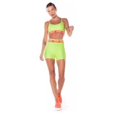 Imagem de Conjunto Fitness Top E Shorts Hera Elastico Vestem Academia-Feminino