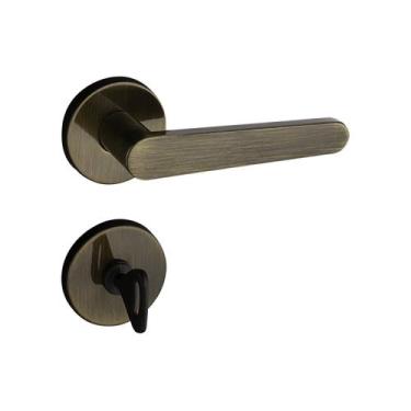 Imagem de Fechadura 402 com Roseta Bronze Oxidado Banheiro - Pado