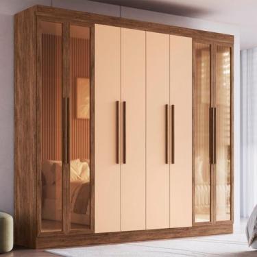 Imagem de Guarda Roupa Casal 100% Mdf Chicago 68500 8 Portas 4 Gavetas - Móveis 