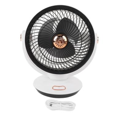Imagem de Ventilador Portátil de Circulador de Ar, 4 Velocidades Fãs de Mesa USB Com fã de Parede que Oscilam de fã Pessoal Leve para Camping de Escritório Em Casa
