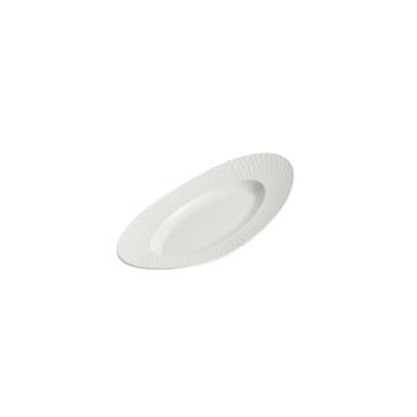 Imagem de Prato oval de cerâmica peixe cozido no vapor, prato criativo de restaurante ocidental - 34,3 cm