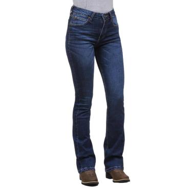 Imagem de Calça Jeans Feminina Azul Com Elastano Wrangler 33349