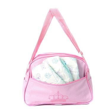 Imagem de Bolsa Maternidade 03 Fraldas para Boneca Bebê Reborn Rosa
