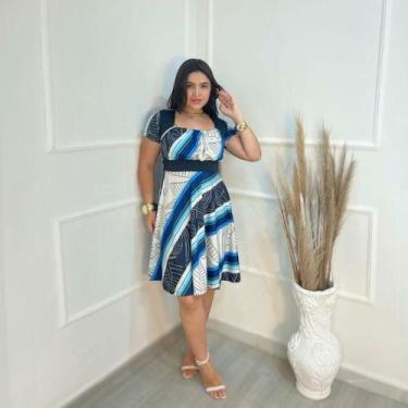 Imagem de Vestido Midi Plus Size Jéssica Moda Evangélica Feminina - MISS FLOWER,