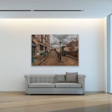 Imagem de Quadro Au Clair De La Lune 90x60 Cm Tecido Canvas