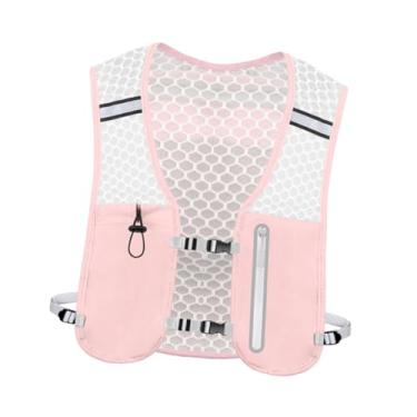 Imagem de Pegciuho Colete de corrida, mochila de hidratação, colete para mulheres e homens, para caminhadas e aventuras, Rosa