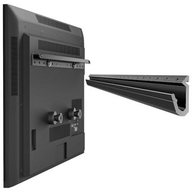 Imagem de Suporte de parede para TV de drywall sem parafusos para TVs de 32 a 75 polegadas, sem pino sem broca, suporte de TV com Max Vesa 600 x 400 mm até 68 kg, perfil baixo, inclinação de 5°, fácil