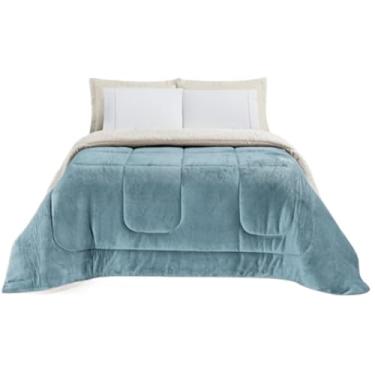 Imagem de Cobertor CASAL GROSSO FOFÃO 2,40x2,20 lã de ovelha Manta quente Cobertas Sherpa Edredom Coberdrom(QUARTZO)