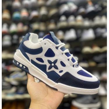 Imagem de Sapatênis LV Trainer Couro Legitímo Leveza Nobre Sofisticado Conforto 