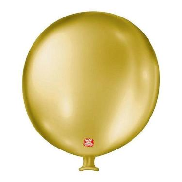 Imagem de Balão de Festa Látex Gigante Cintilante - Dourado - 01 Unidade - Balõe