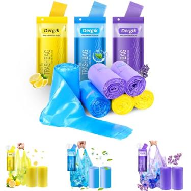 Imagem de Dergik Sacos grandes para descarte de fraldas para adultos (45 x 58 cm), 288 peças (pacote econômico), perfumado, descarte de resíduos de idosos, sacos de lixo para descarte de fraldas de bebê,