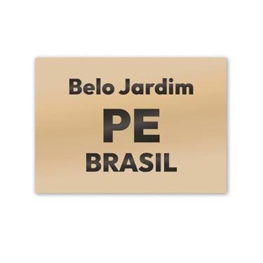 Imagem de Imã de Geladeira Belo Jardim Pernambuco MDF 8cm x 5cm
