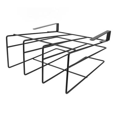 Imagem de aqxreight Sob o Rack de Gabinete, Aço Multifuncional de Carbono Em Camadas Sob o Gabinete Suspenso para Cortar a Cozinha da tábua. armazenar. corte. seu. Placas. SUPERFÍCIE. acesso. para. Isto. bom.