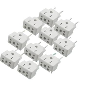 Imagem de Kit de adaptador de receptáculo, pino sólido 10A/20A, durável (10 Unidades)