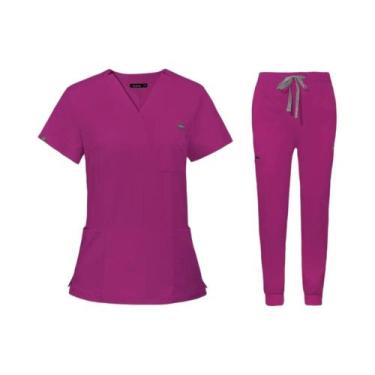 Imagem de Uniforme Médico para Enfermeira - Conjunto de Scrubs para Hospital e C