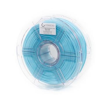 Imagem de Cookiecad Blue Chip (azul claro com manchas de mármore) Filamento de impressora 3D PLA de mármore 1,75 mm 1 kg