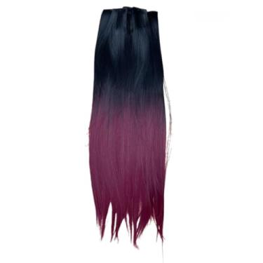 Imagem de Aplique Tic Tac de Cabelo Orgânico 70cm 150g – Textura Natural Similar ao Cabelo Humano (T1B/BUG_LISO)