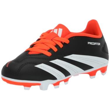 Imagem de adidas Tênis unissex infantil 24 Club Flexível, Preto/branco/vermelho solar, 15