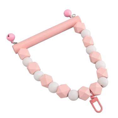 Imagem de Generic Little Swing Toy, Brinquedo de Poleiro de Madeira Maciça para o Balanço de Pássaros Resistentes a Mordidas para Relaxar Em Casa (Rosa)