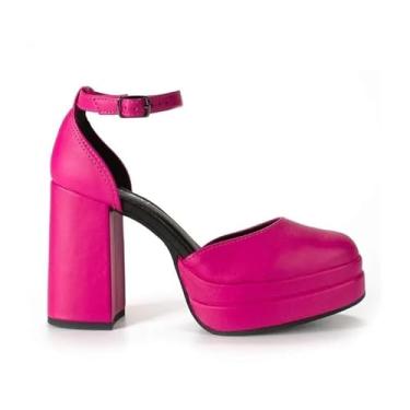 Imagem de Sandália Dakota Plataforma Meia Pata Salto Bloco Feminino Cor:Rosa;Tamanho:33