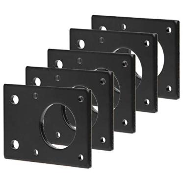 Imagem de Yinhing Placa de Montagem do Motor de Passo para NEMA 17 42 Série, Motor de Stepper Placa de Montagem Acessórios Linear-3D Acessórios 5pcs Alumínio para 17 Motores de Passo Preto