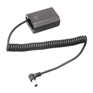 Imagem de Adaptador de bateria falsa NP-FZ100 de 7,2 V com cabo enrolado de acoplador CC adequado para fonte de alimentação externa da câmera A7R4 A7M4 A7R5