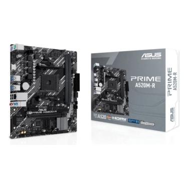 Imagem de Placa Mãe Asus Prime A520m-r Am4 Ddr4 M.2 Chipset Hdmi Preto