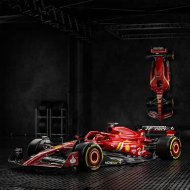 Imagem de Modelo 1.2 Carro de Corrida Scuderia CL Artesanal Fibra de Vidro e Polietileno Decorativo F1 SF-24 2024 Vermelho G53 - Gran Belo