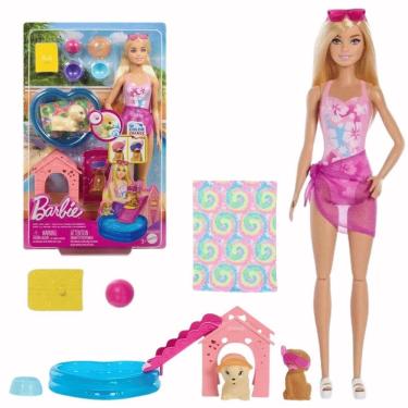 Imagem de Boneca Barbie Piscina Cachorros Color Change3+Jbf35Mattel