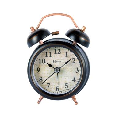 Imagem de Relógio Despertador Preto Luz Campainha Herweg 2710 Mesa