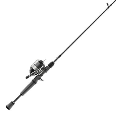 Imagem de Zebco Combo de molinete Omega Pro Spincast e vara de pesca, 6 pés 2 peças IM6 haste de pesca grafite, cabo de vara MaxTac dividido, carretel tamanho 30, pré-enrolado com 4,5 kg linha Zebco, preto