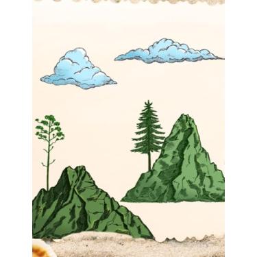 Imagem de Selos transparentes de nuvem de montanha para fazer cartões, individuais, árvores, árvores, nuvens, selos de silicone transparentes para cartão de presente, faça você mesmo, álbuns, álbuns, materiais