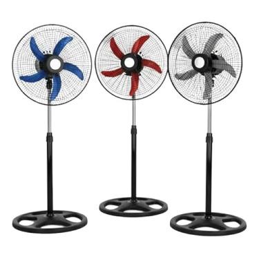 Imagem de Ventilador Pedestal Tomada 220 ou 127 volts Ajustável De Coluna 50cm Premium Silencioso 5 Pás (110, Volts)