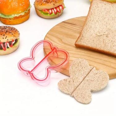Imagem de Conjunto de cortador de biscoito e sanduíche de borboleta – Molde DIY para pão, panqueca e biscoito para preparação criativa de café da manhã e almoço