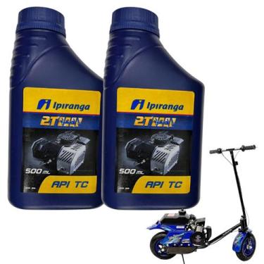 Imagem de Kit 2 Óleo Motor 2 Tempos Motocicleta Motosserra Roçadeira Cortador De