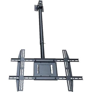 Imagem de Suporte de TV de parede com ajuste de altura telescópico para teto, suporte de TV suspenso de movimento total, serve para TVs de 32 a 70 polegadas, suporte de TV