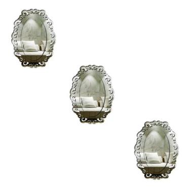 Imagem de Kit 3 Espelhos Decorativos Venezianos  Pegui 32X22 3804 - Creatus