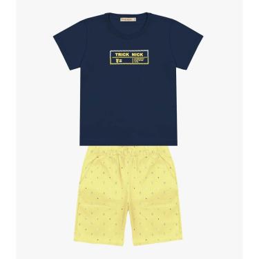 Imagem de Conjunto Infantil Trick Nick Camiseta Com Bermuda Masculina-Masculino