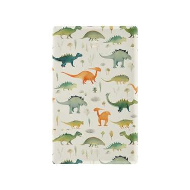 Imagem de SEHANY Capa de parede de tomada dupla de dinossauro engraçado, tamanho padrão e à prova de calor, placas decorativas para decoração de escritório doméstico (11,5 cm x 7 cm)