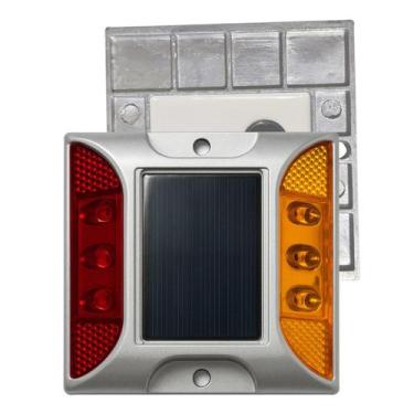 Imagem de Tacha Sinalizador Solar Led Sinalizaçao Viaria Olho de Gato Rodovia Tr