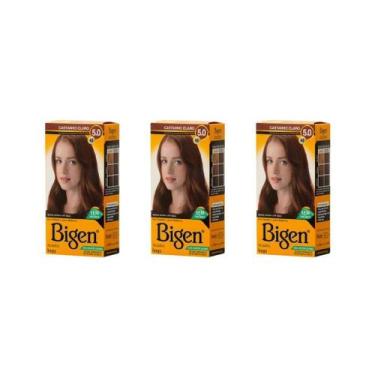 Imagem de Coloraçao Bigen 46 Castanho Claro - Kit Com 3Un