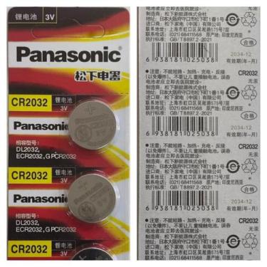 Imagem de Cartela De Bateria Panasonic Cr2032 Com 5 Unidades
