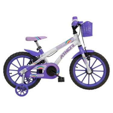 Imagem de Bicicleta Infantil Aro 16 Baby Lux Feminina 3 A 6 Anos - ATHOR, Violet