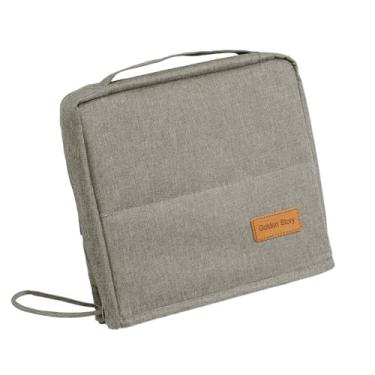 Imagem de De Maquiagem Vertical Para Viagem | Porta-Objetos Portátil de Grande Capacidade com Alça,Necessaire Cosmética com Fecho - Para Pincéis Espelho Acessórios Joias Artigos de Higiene Viagem Organização Be