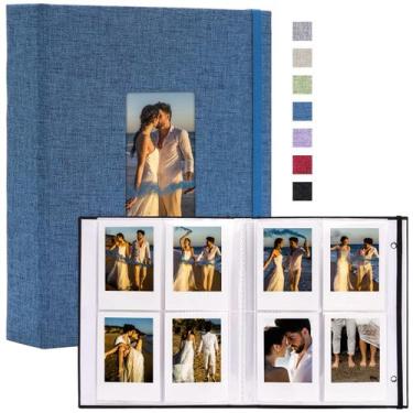 Imagem de Álbum de fotos Vienrose Mini Polaroid 208 Pocket 2.5x3.5" Azul