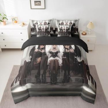 Imagem de Erosebridal Jogo de cama King de anime japonês, desenho kawaii, anime japonês, desenho animado japonês, para meninos, adolescentes, adultos e mulheres