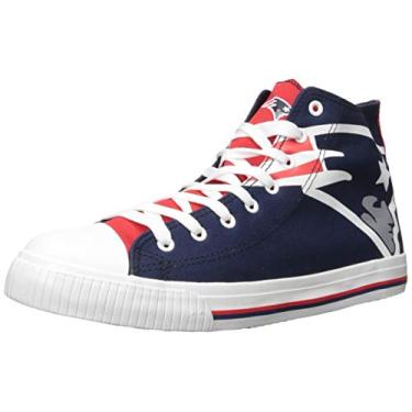 Imagem de FOCO Tênis masculino NFL cano alto logotipo grande lona tênis