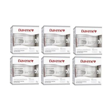 Imagem de 6 Hidratante Facial Creme de Aveia Hipoalergenico 50g Davene