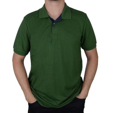Imagem de Camisa Polo Masculina MC Ogochi Casual Slim Verde - 0075-Masculino